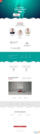 个性创意泡泡工作室网站源码 html5模板网赚项目-副业赚钱-互联网创业-资源整合歪妹网赚