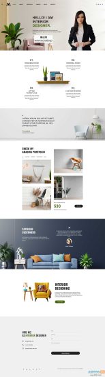 室内设计师个人作品简历网站源码 html5模板网赚项目-副业赚钱-互联网创业-资源整合歪妹网赚