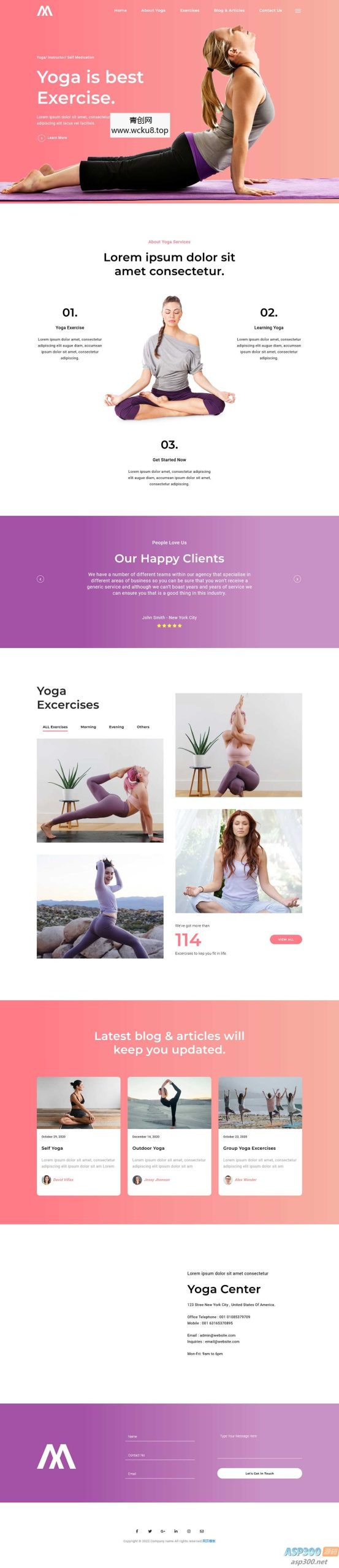 瑜伽馆瑜伽培训中心网站源码 html5模板网赚项目-副业赚钱-互联网创业-资源整合歪妹网赚