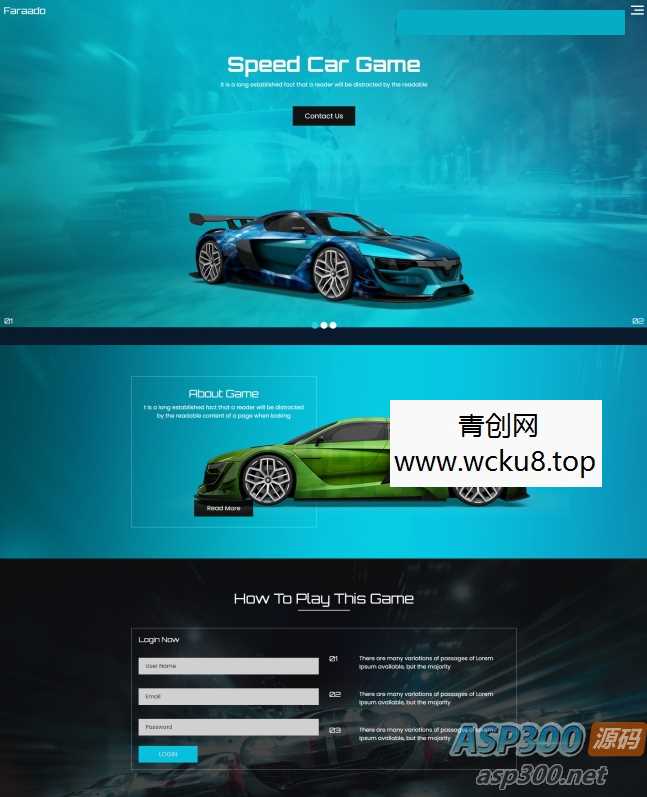 汽车速度比赛游戏网站源码 html5模板网赚项目-副业赚钱-互联网创业-资源整合歪妹网赚