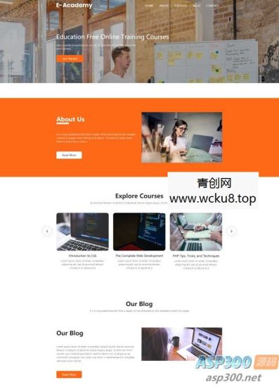 在线教育培训课程响应式网站源码  html5模板网赚项目-副业赚钱-互联网创业-资源整合歪妹网赚
