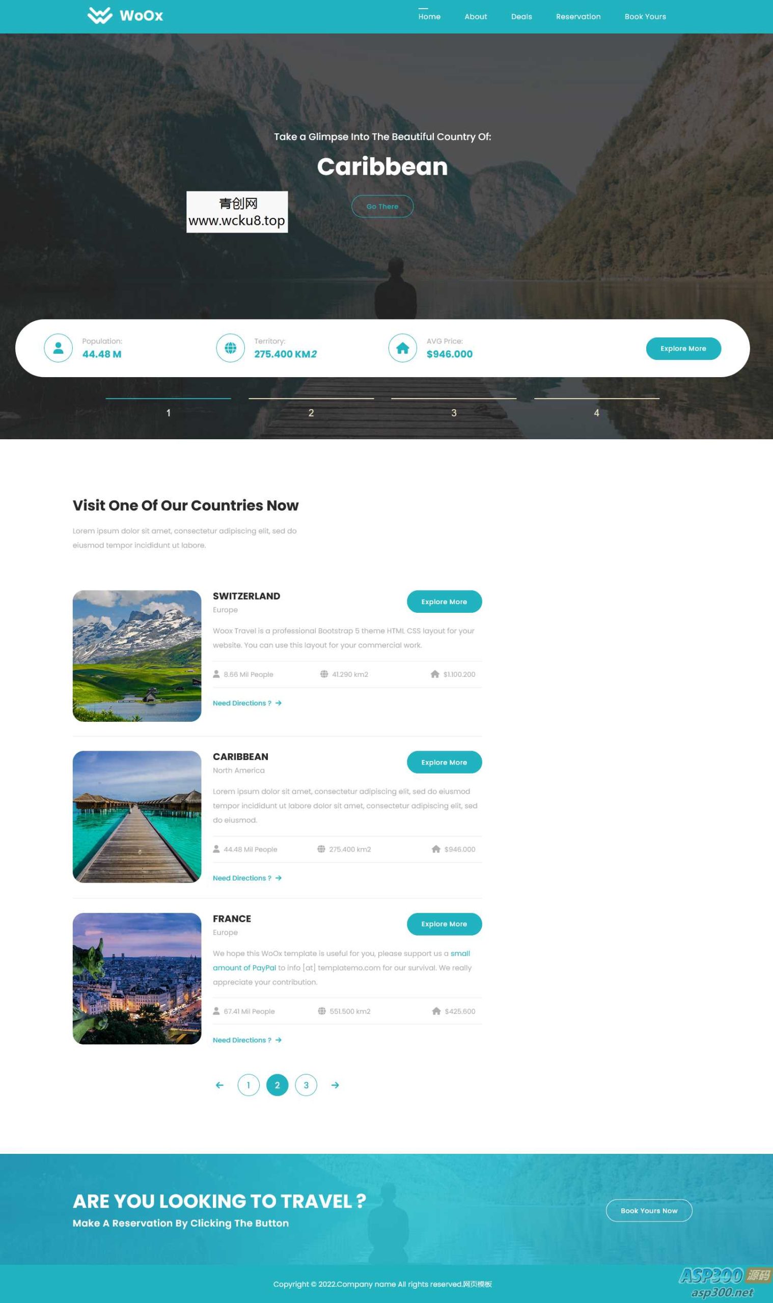 世界景点旅行网站源码 HTML5模板网赚项目-副业赚钱-互联网创业-资源整合歪妹网赚