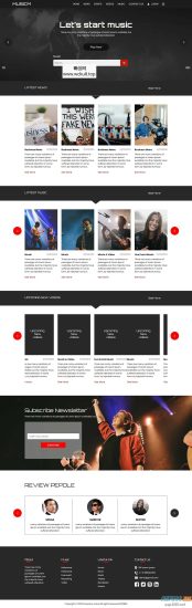 音频音乐资讯网站源码 HTML5模板网赚项目-副业赚钱-互联网创业-资源整合歪妹网赚