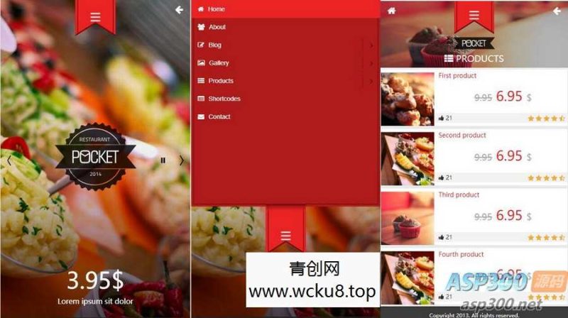 微官网美食订餐HTML5触屏订餐模板源码网赚项目-副业赚钱-互联网创业-资源整合歪妹网赚