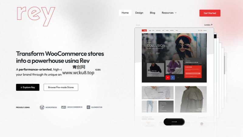 WordPress主题–Rey v3.1.6 破解版下载，WooCommerce 主题网赚项目-副业赚钱-互联网创业-资源整合歪妹网赚