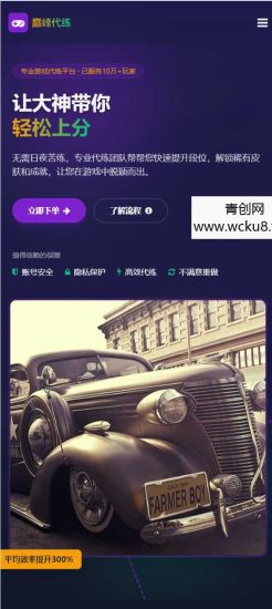 游戏代练工作室代练报价单页模板网赚项目-副业赚钱-互联网创业-资源整合歪妹网赚