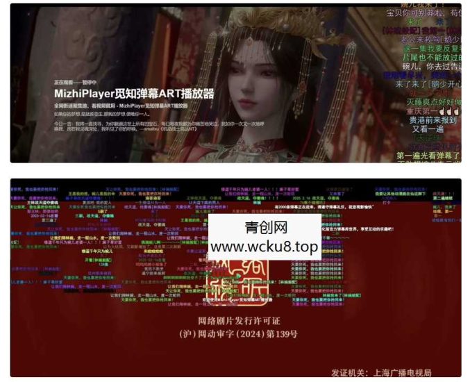 苹果CMS视频弹幕播放器 | 2025觅知ART弹幕播放器全新UI | MizhiPlayer多功能播放器网赚项目-副业赚钱-互联网创业-资源整合歪妹网赚